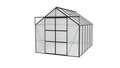 Växthus Uranus 9900 Svart Poly Sockel 9,9 m² Vitavia